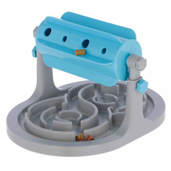 Kerbl Aktivitetsrulle for hund godbit bl&aring; og gr&aring;