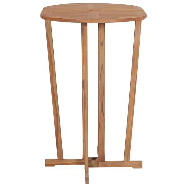 vidaXL Sammenleggbart barbord 100x65x105 cm heltre teak