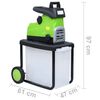vidaXL Elektrisk kompostkvern med oppsamler 2800 W