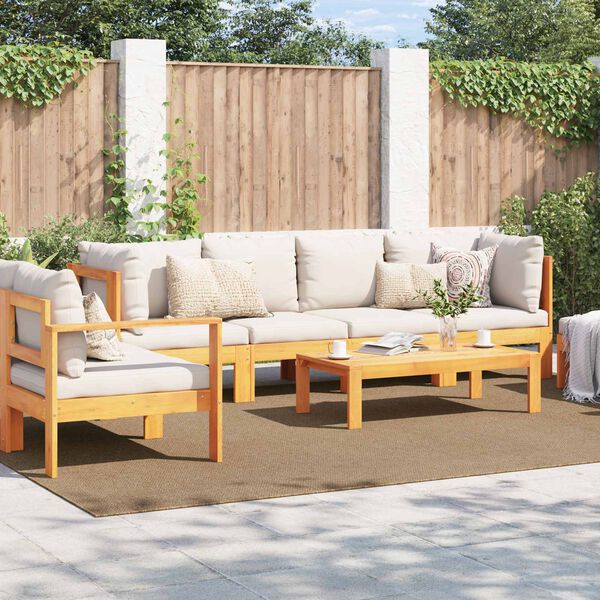 vidaXL Omr&aring;detepper Rektangul&aelig;r Naturlig 340 x 240 cm