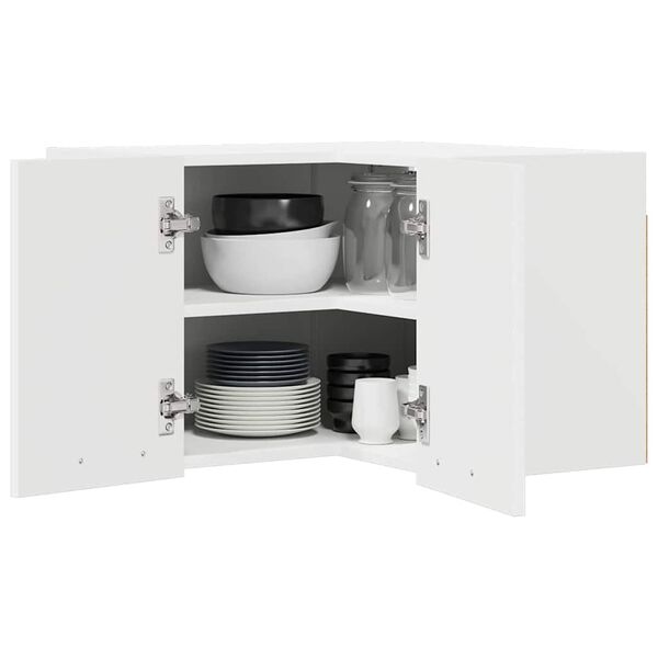 vidaXL Hengende skap Riga Hvit 57 x 57 x 40 cm Konstruert tre