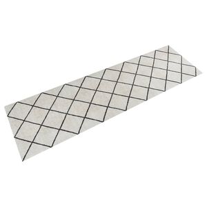 vidaXL Kj&oslash;kkenteppe vaskbar Square 45x150 cm fl&oslash;yel