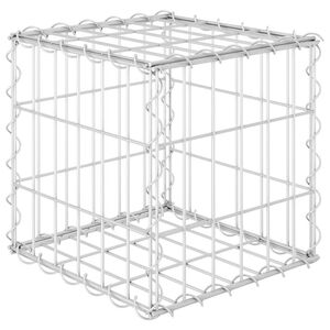 vidaXL Gabion h&oslash;ybed kubeformet st&aring;ltr&aring;d 30x30x30 cm