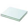 vidaXL Hyllepaneler 2 stk klart glass 20x20 cm