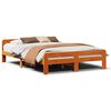 vidaXL Sengeramme uten madrass brun 150x200 cm heltre furu