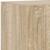 vidaXL Vegghengt TV-benk med LED sonoma eik 30,5x35x70 cm
