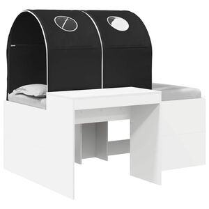 vidaXL Seng med tunnel 4 pcs Artisian Eik og Svart Konstruert tre