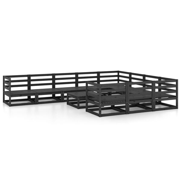 vidaXL Hagesofagruppe 11 deler heltre furu