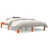 vidaXL Sengeramme uten madrass brun 135x190 cm heltre furu