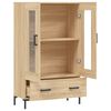 vidaXL Highboard sonoma eik 69,5x31x115 cm konstruert tre
