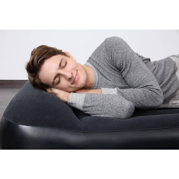 Bestway Luftmadrass Tritech 2 personer 203x152x46 cm svart