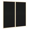 vidaXL Info-tavle Svart 80 x 80 x 1.4 cm Heltre furu