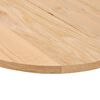 vidaXL Bordplate 80x40x2 cm oval heltre eik
