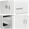 vidaXL Tre skap med skuff Hvit 88,5 x 30,5 x 73 cm Konstruert tre