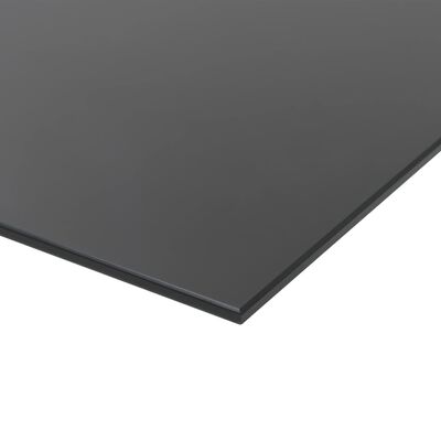 vidaXL Veggmontert magnetisk tavle glass svart 100x60 cm