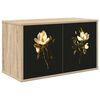 vidaXL Vegghengt TV-skap BREMEN 69 x 33 x 40 cm Sonoma eik