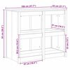 vidaXL Kj&oslash;kkenskap med hylle Brun Eik 106 x 55 x 92 cm Massiv furu