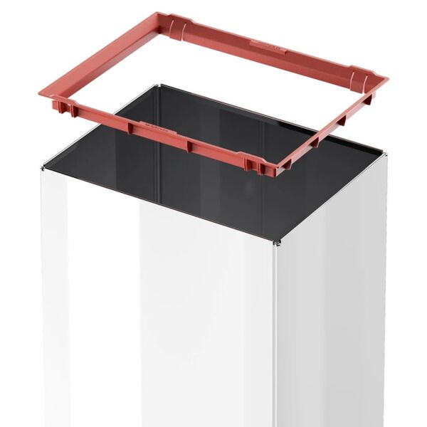 Hailo Søppelbøtte Big-Box Swing størrelse L 35 L hvit 0840-131