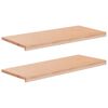 vidaXL Vinduplanker 2 stk. Naturlig 90 x 40 x 2 cm Massiv b&oslash;ketre