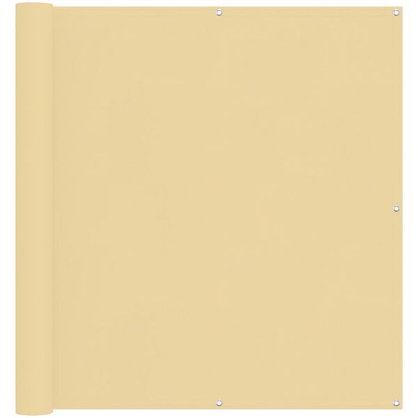 vidaXL Balkong Skjerm sand 110 x 700 cm Oxford Stoff