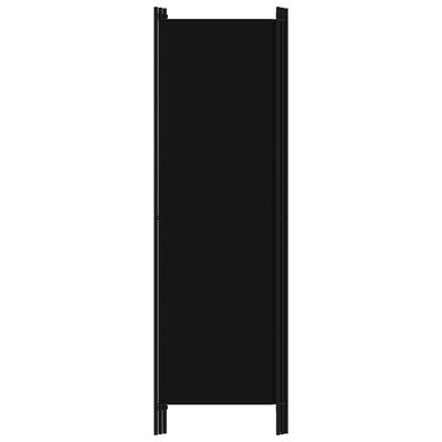 vidaXL Romdeler 3 paneler svart 150x180 cm