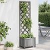 vidaXL Plantekasse med espalier 40x30x135 cm heltre gran