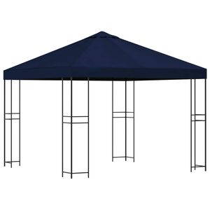 vidaXL Paviljong 3 x 3 m Bl&aring; Polyester og st&aring;l 190 gsm