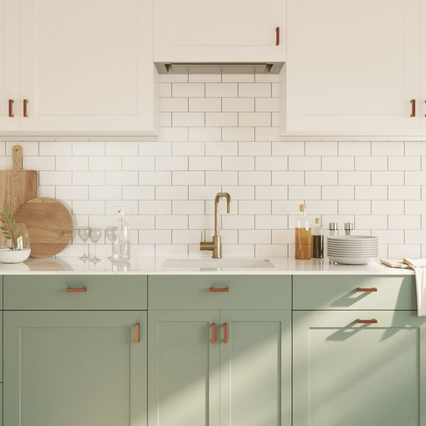 vidaXL Skaph&aring;ndtak 20 stk bronse 64 mm rustfritt st&aring;l