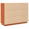 vidaXL Serviesskap Vokset Brun 104,5 x 34 x 80 cm Massiv furu