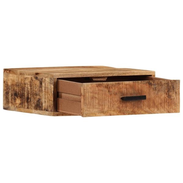 vidaXL Vegghengt nattbord 40x30x13,5 cm heltre mango