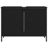vidaXL Baderomsvaskeskap Svart Eik 80 x 30 x 60 cm Konstruert tre