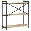 vidaXL Bokhylle Sonoma eik 80 x 30 x 85 cm Konstruert tre