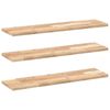 vidaXL Flytende hyller 3 stk 80x20x2 cm ubehandlet heltre akasie