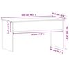 vidaXL Salongbord svart 102x50,5x52,5 cm konstruert tre