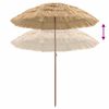 vidaXL Strandparasol Brun Ø 160 x 196 cm Stål