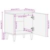vidaXL Nattbord 2 stk 40x33,5x46 cm heltre mango