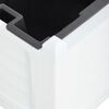 vidaXL Blomsterkasse hvit 80x42,5x42 cm PP