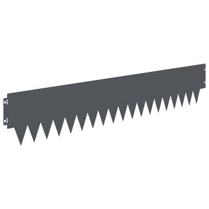 vidaXL Gjerdekant 20 pcs 103 x 20 cm metall Antrasitt