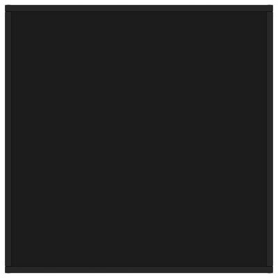 vidaXL Salongbord svart med svart glass 80x80x35 cm