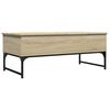 vidaXL Salongbord sonoma eik 100x50x40 cm konstruert tre og metall