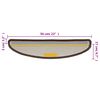 vidaXL Trappematter 15 stk 56x17x3 cm brune halvrund