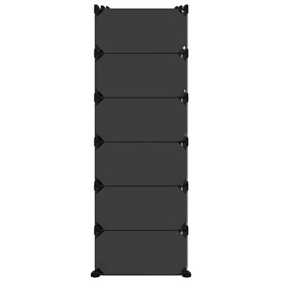 vidaXL Skostativ svart 94,5x36,5x106 cm PP