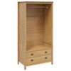 vidaXL Garderobeskap HILL Honning brun 84 x 50 x 170 cm Massiv furu