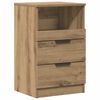 vidaXL Nattbord artisan eik 40x36x65 cm konstruert tre