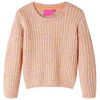 vidaXL Barnegenser strikket myk rosa 128