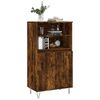 vidaXL Highboard røkt eik 60x36x110 cm konstruert tre