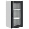 vidaXL Vegghylle PORTO Svart 40 x 31 x 80 cm Konstruert tre