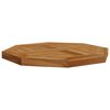 vidaXL Bordplate 40x40x2,5 cm åttekantet heltre teak