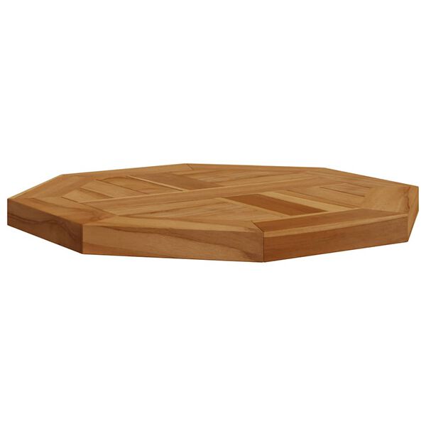vidaXL Bordplate 40x40x2,5 cm åttekantet heltre teak