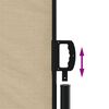 vidaXL Uttrekkbar sidemarkise 100x600 cm beige